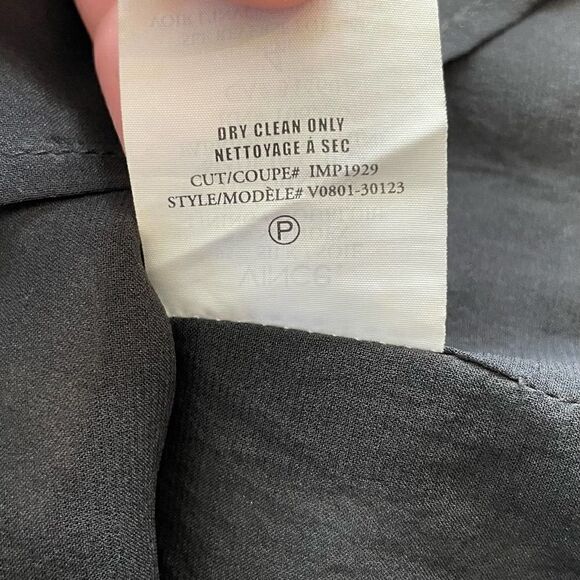 NWT Vince Black Graphic Silk Pencil Skirt - Size: 4 - Picture 5 of 9